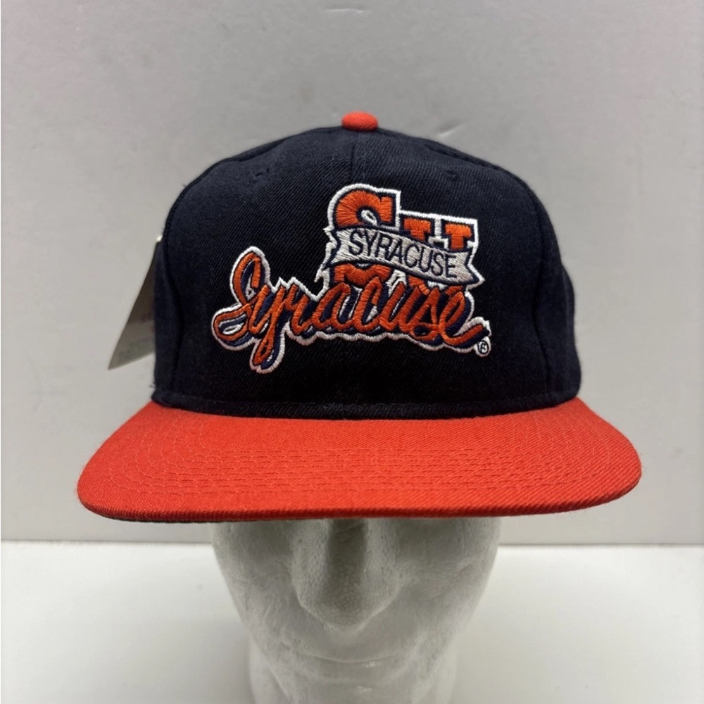 NWT Vintage 90s Syracuse Orangemen The Game Script Snapback Hat